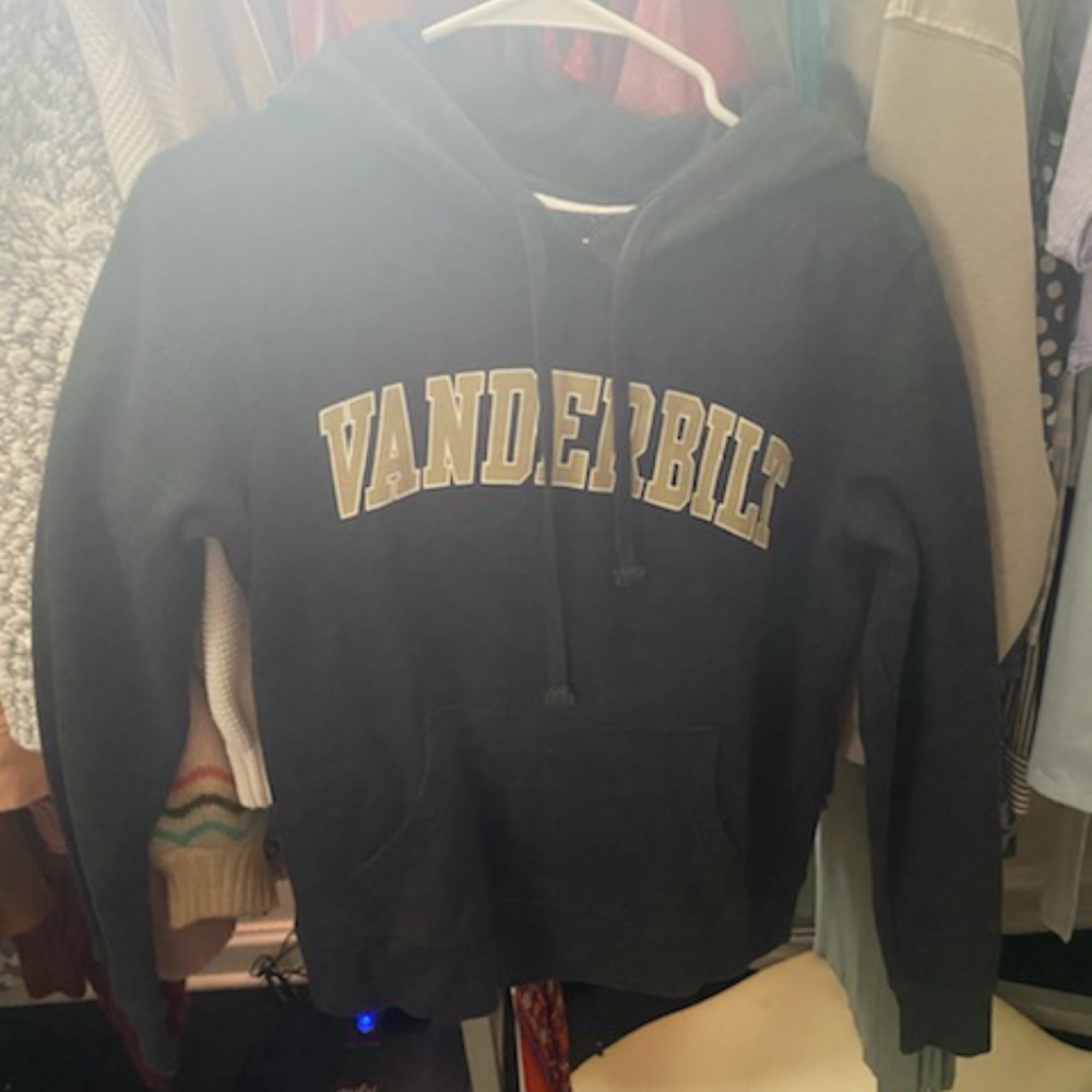 Vanderbilt Hoodie, Size small. Gray.